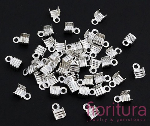 KOŃCÓWKA DO ZACISKANIA 2,5MM KOLOR SREBRNY