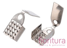 KOŃCÓWKA DO ZACISKANIA 4MM KOLOR STARE SREBRO