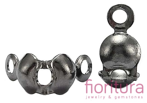 KOŃCÓWKA ŁAPACZKI ŻEŃSKIE 7,5x4MM KOLOR CZARNY