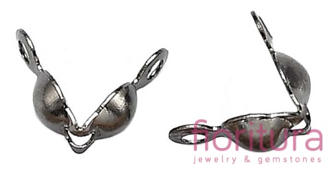 KOŃCÓWKA ŁAPACZKI ŻEŃSKIE 7,5x4MM KOLOR CZARNY