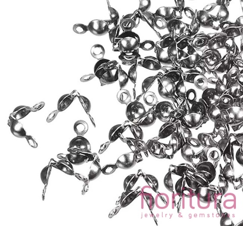 KOŃCÓWKA ŁAPACZKI ŻEŃSKIE 7,5x4MM KOLOR CZARNY