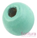 KORALIKI DREWNIANE KULA 8MM KOLOR DARK CYAN