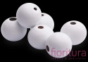 KORALIKI DREWNIANE KULA 8MM KOLOR BIAŁY