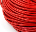 RZEMIEŃ OKRĄGŁY SKÓRA NATURALNA 2MM KOLOR CZERWONY