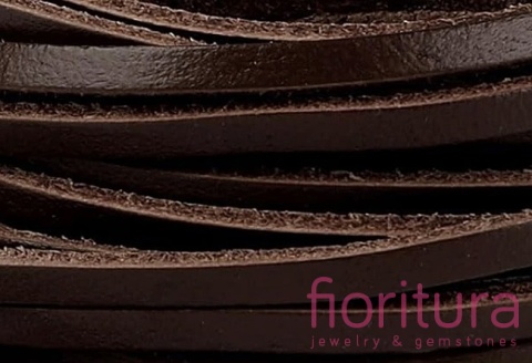 RZEMIEŃ PŁASKI SKÓRA NATURALNA 3X2MM KOLOR COCONUT BROWN