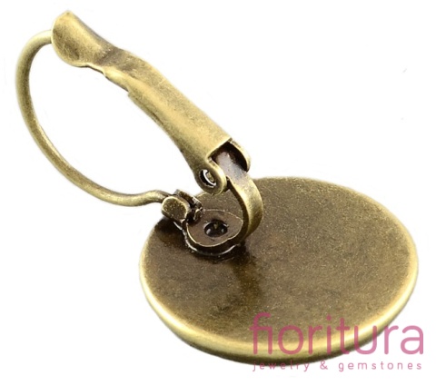 BAZA KOLCZYKA 22x11MM KABOSZON 8MM KOLOR STARE ZŁOTO 