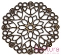 BAZA, ŁĄCZNIK,ZAWIESZKA FILIGRAN 48x48x0,5MM KOLOR STARE ZŁOTO