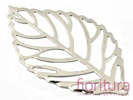 BAZA, ŁĄCZNIK,ZAWIESZKA FILIGRAN LIŚĆ 24x14x0,2MM KOLOR STARE SREBRO