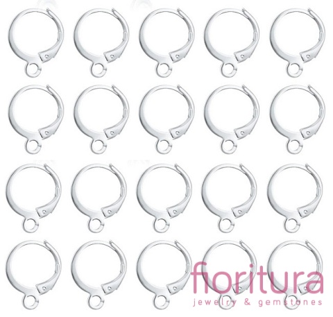 BIGLE ANGIELSKIE 16x13x1MM KOLOR PLATINUM