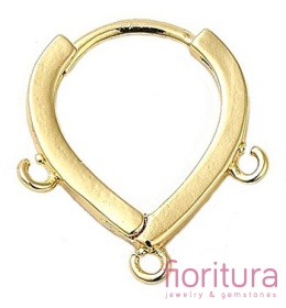 BIGLE ANGIELSKIE TYPU HUGGIE HOOP 17x15x2,5MM KOLOR PLATINUM