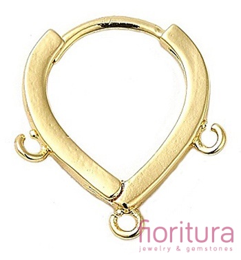 BIGLE ANGIELSKIE TYPU HUGGIE HOOP 17x15x2,5MM KOLOR PLATINUM