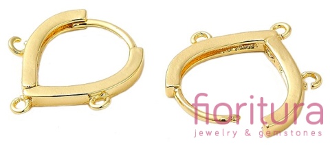 BIGLE ANGIELSKIE TYPU HUGGIE HOOP 17x15x2,5MM KOLOR PLATINUM