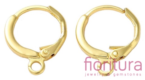 BIGLE ANGIELSKIE TYPU KAJDANKI 15x12x1,5MM KOLOR ZŁOTY