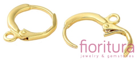 BIGLE ANGIELSKIE TYPU KAJDANKI 15x12x1,5MM KOLOR ZŁOTY