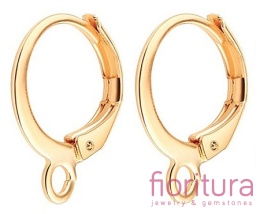 BIGLE ANGIELSKIE 16x13x1MM KOLOR ZŁOTY