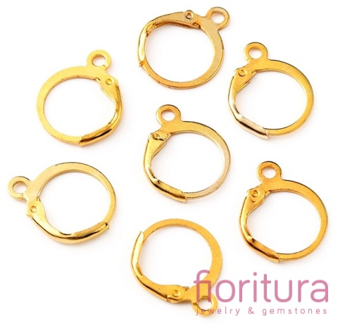 BIGLE ANGIELSKIE 16x13x1MM KOLOR ZŁOTY