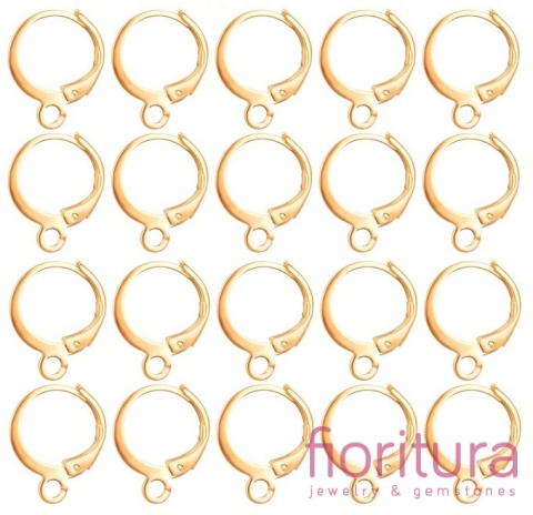 BIGLE ANGIELSKIE 16x13x1MM KOLOR ZŁOTY