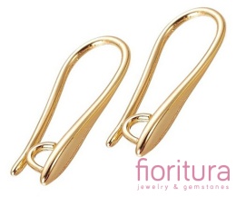 BIGLE OTWARTE OZDOBNE 19,5x8x2,5MM KOLOR ZŁOTY