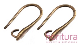 BIGLE OTWARTE OZDOBNE 20,5x8,5x2,5MM KOLOR STARE ZŁOTO