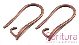 BIGLE OTWARTE OZDOBNE 20,5x8,5x2,5MM KOLOR MIEDZIANY