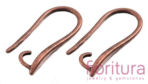 BIGLE OTWARTE OZDOBNE 20,5x8,5x2,5MM KOLOR MIEDZIANY