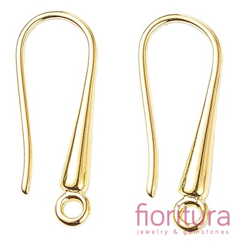 BIGLE OTWARTE Z KROPLĄ 21x9x3MM KOLOR ZŁOTY