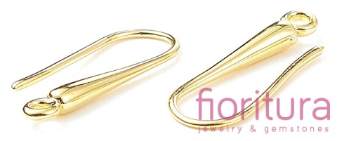 BIGLE OTWARTE Z KROPLĄ 21x9x3MM KOLOR ZŁOTY