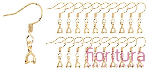 BIGLE OTWARTE Z KRAWATKĄ 23,5MM KOLOR ZŁOTY