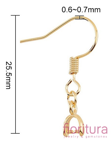 BIGLE OTWARTE Z KRAWATKĄ 25,5MM KOLOR ZŁOTY