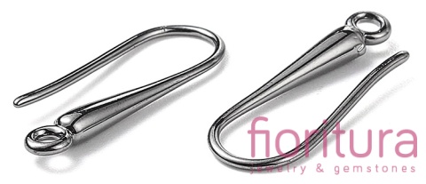 BIGLE OTWARTE Z KROPLĄ 21x9x3MM KOLOR CZARNY