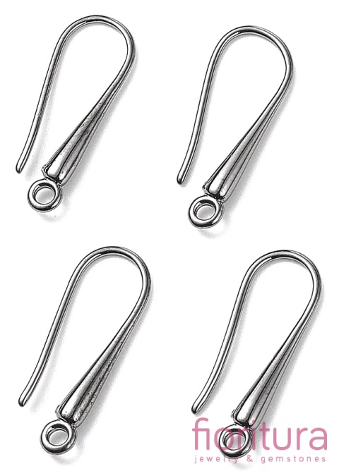 BIGLE OTWARTE Z KROPLĄ 21x9x3MM KOLOR CZARNY