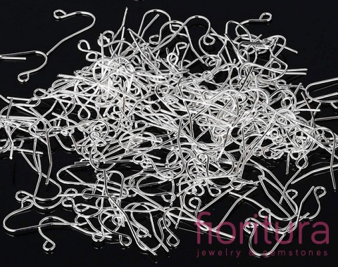 BIGLE OTWARTE 17x12MM KOLOR SREBRNY