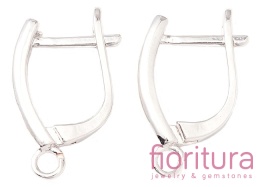 BIGLE ZATRZASKOWE OZDOBNE 20x13x3MM KOLOR PLATINUM