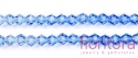 KORALIKI SZKLANE FASETOWANE BICON 4,5x4MM KOLOR NIEBIESKI CIENIOWANY