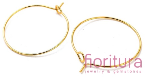 PODSTAWA KOLCZYKA Z ZAPIĘCIEM 31x25MM KOLOR ZŁOTY