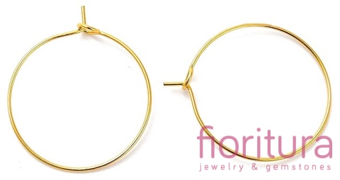 PODSTAWA KOLCZYKA Z ZAPIĘCIEM 31x25MM KOLOR ZŁOTY