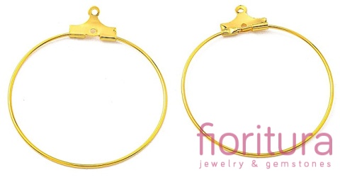 PODSTAWA KOLCZYKA 35x32x0,7MM KOLOR ZŁOTY