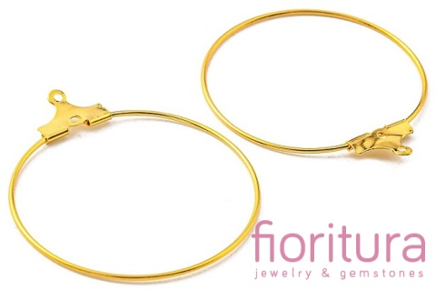 PODSTAWA KOLCZYKA 35x32x0,7MM KOLOR ZŁOTY