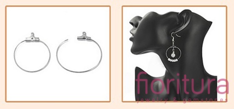 PODSTAWA KOLCZYKA 35x32x0,7MM KOLOR ZŁOTY