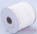 RZEMIEŃ OKRĄGŁY PLECIONY SKÓRA NATURALNA 3MM KOLOR WHITE