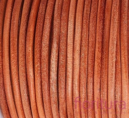 RZEMIEŃ OKRĄGŁY SKÓRA NATURALNA 3MM KOLOR BURLY WOOD