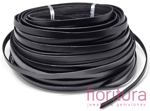 RZEMIEŃ PŁASKI SKÓRA NATURALNA 10X2,5MM KOLOR BLACK