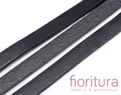 RZEMIEŃ PŁASKI SKÓRA NATURALNA 10X2MM KOLOR BLACK