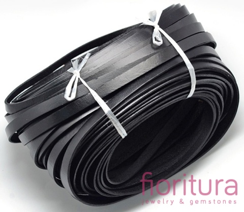 RZEMIEŃ PŁASKI SKÓRA NATURALNA 10X2MM KOLOR BLACK