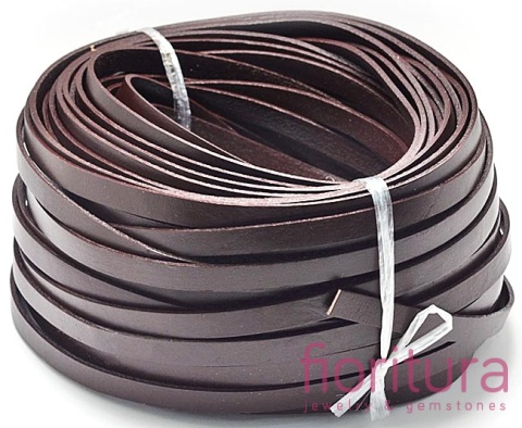 RZEMIEŃ PŁASKI SKÓRA NATURALNA 10X2MM KOLOR COCONUT BROWN