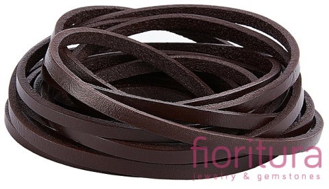 RZEMIEŃ PŁASKI SKÓRA NATURALNA 5X3MM KOLOR COCONUT BROWN