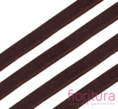 RZEMIEŃ PŁASKI SKÓRA NATURALNA 5X3MM KOLOR COCONUT BROWN