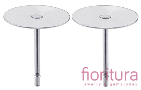 SZTYFTY PŁASKIE 8MM KOLOR STARE SREBRO