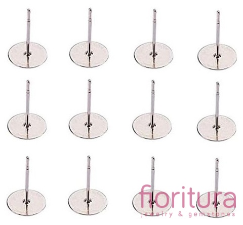 SZTYFTY PŁASKIE 8MM KOLOR STARE SREBRO