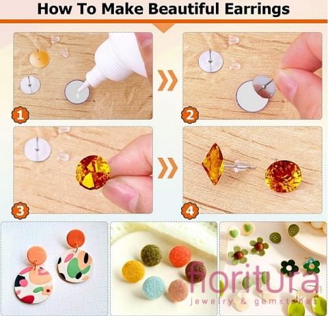 SZTYFTY Z PŁASKĄ BLASZKĄ 4MM KOLOR ZŁOTY